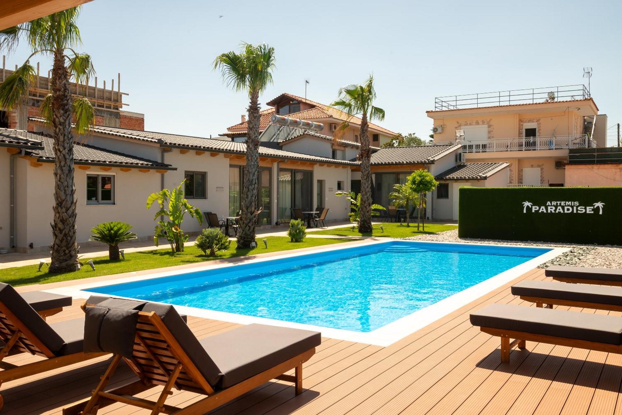 Paradise Apartments Artemida Bagian luar foto