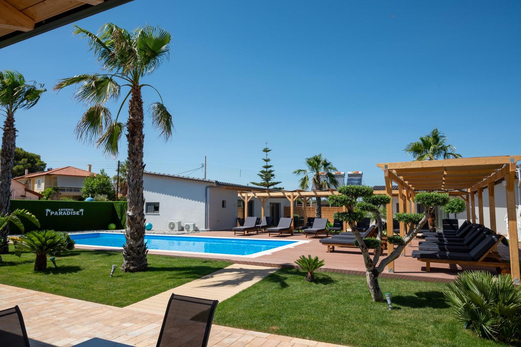 Paradise Apartments Artemida Bagian luar foto