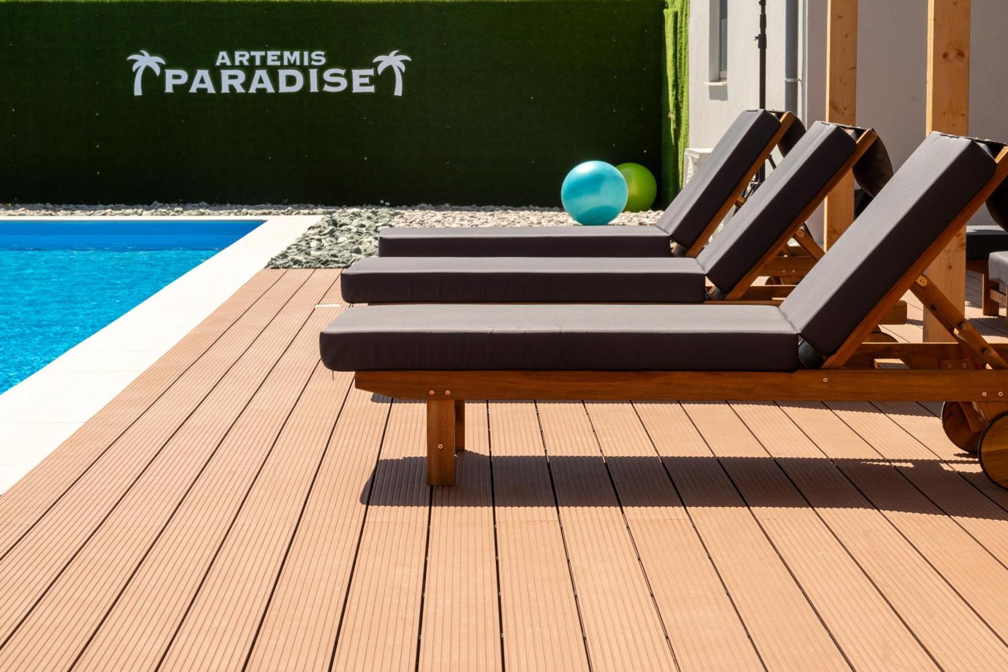 Paradise Apartments Artemida Bagian luar foto