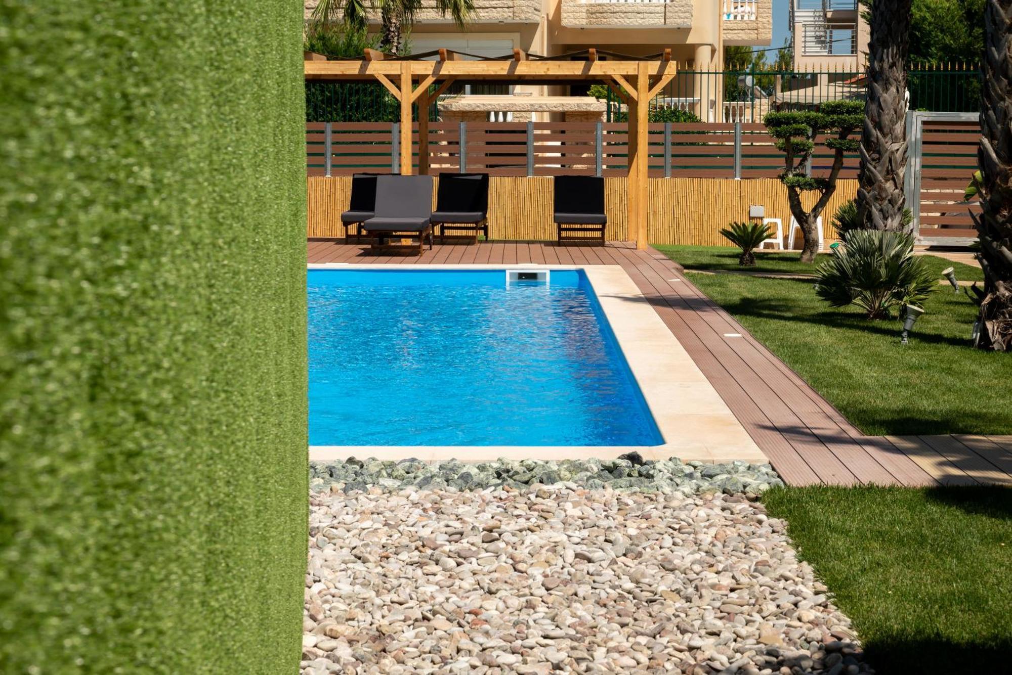 Paradise Apartments Artemida Bagian luar foto
